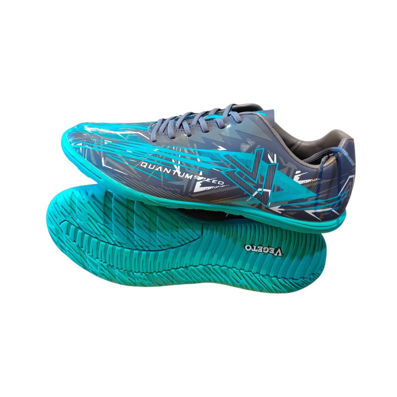 SEPATU VEGETO QUANTUM SPEED ID DARK GREY / TOSCA
