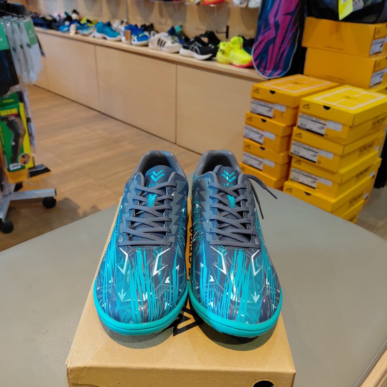 SEPATU VEGETO QUANTUM SPEED ID DARK GREY / TOSCA - Gambar 5